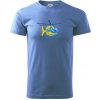 Vrtuľník rescue - Klasické pánske tričko vyššej gramáže - 2XL ( Svetlomodrá )