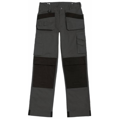 Nohavice pracovné B&C Performance Pro - sivé-čierne