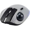 Renkforce RF-WLEM-500 optická trackball, prenos bezdrôtový, bezdrôtový, Bluetooth®, 7 tlačidlo, 400 dpi, 800 dpi, 1600 dpi, 2400 dpi, 4800 dpi, sivá, čierna; RF-6697034