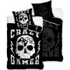 BedTex · Bavlnené posteľné obliečky Crazy Gamer - so svietiacim efektom - 100% bavlna Renforcé - 70 x 90 cm + 140 x 200 cm