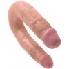 King cock - u-shaped medium double trouble flesh 13.9 cm
