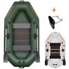 KOLIBRI K-240 T nafukovací čln s lamelovou podlahou + držiak motora - 84220 Zelená 84220, 84857-01