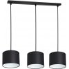 Luminex | Luster na lanku ARDEN 3xE27/60W/230V čierna/biela | LU3474