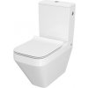 Cersanit CREA WC-Kombi CleanOn a sedátko SLIM SCa nádržka, Biela hranaté K114-022aK673-004 K114-022+K673-004