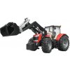 Bruder 3047 Traktor Massey Ferguson 7600 s čelným nakladačom