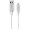 Gembird CC-USB2B-AMmBM-1M-BW2 USB 2.0 AM na MicroUSB (AM/BM), 1m, bílo-stříbrný