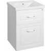 Aqualine FAVOLO umývadlová skrinka 52x72,5x44 cm, biela mat
