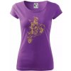 Dirt bike vintage - Dámske tričko Pure - XL ( Fialová )