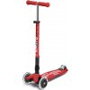 kolobežka Micro MAXI Deluxe Foldable LED red