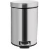 Orion Nášľapný odpadkový kôš z nehrdzavejúcej ocele v lesklo striebornej 3 l