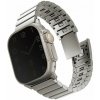 Remienok Uniq Strova Mag článkový oceľový pre Apple Watch 49/45/44/42mm, Titanium (Silver) (UNIQ-49MM-STRVMSIL)