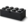 LEGO® stolové box 8 so zásuvkou 31,6 x 15,8 x 11,3 cm čierna