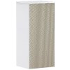 Hansgrohe Xevolos E - Bočná skrinka 41x89x36 cm, 1 dvierka, pánty vpravo, matná biela/bronz 54215390