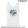 Tielko RANGER® - GONE FISHING Biela 3XL