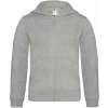 B&C Collection B&C | Hooded Full Zip /kids Detská mikina s kapucňou_01.0682 Farba: Heather Grey, Veľkosť: 7-8
