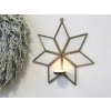 Chic Antique Bronzový antik kovový svietnik v tvare hviezdy na čajovú sviečku - 23*5*22cm - Chic Antique