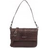 Burkely Cool Colbie koňaková hnedá croco dámska kožená taška cez rameno 22 x 16 cm