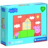CLEMENTONI Obrázkové kostky Prasátko Peppa, 12 kostek