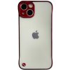 AppleKing ochranný matný transparentný kryt pre iPhone 13 - červený - možnosť vrátiť tovar ZADARMO do 30tich dní