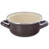 Smaltovaný kastrol Orion BROWN Lem 1 l