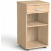 Mayah Skriňa, vo výške stola, so zásuvkou, otvorené police, Freedom SV 14, dub