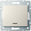 Kanlux LOGI 25138 Jednopólový vypínač s LED 10AX - 250V~,krémový