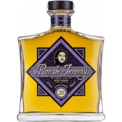 Ron de Jeremy 20y Holy Wood Collection Cognac barrel Rum 2018 51% 0,7 l (čistá fľaša)