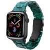 eses Remienok z epoxidovej živice - Vzorovaný tmavo zelený, 42mm, 44mm, 45mm, 49mm