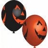 Latexové balóniky čiernej a oranžovej tekvice 28cm - 6ks