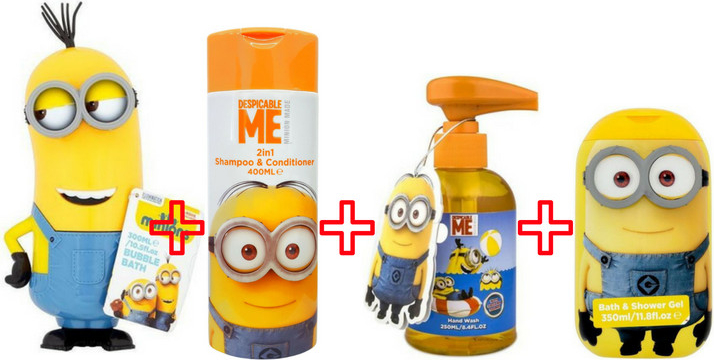 Mimoni detský 3D pena do kúpeľa + šampón + hracie tekuté mydlo + sprchový  gél darčeková sada od 19,16 € - Heureka.sk