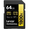 LEXAR SDXC 64GB Pre 1800x U3 UHS-II R280/W210