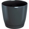 Prosperplast DUOP 180 Obal plastový 18cm s miskou grafit