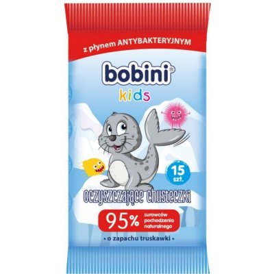 Bobini Kids antibakteriálne obrúsky 15 ks