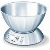 BEURER KS 54 strieborná / kuchynská váha / max. 5ks / rozlíšenie 1 g / LCD displej / integrovaný teplomer (BEU-KS54)