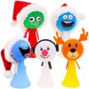 Elf Santa skákajúca postavička 10cm