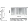 PURMO Radiátor CV22 500/1000 (PURMO CV22 500/1000)