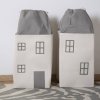 Childhome Box Dom Grey Off White 73x32x32 biela