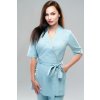 Perlička® Zavinovacia blúzka ANABEL Blank Blue/Zlatá Veľkosť: M, Farba: Blank Blue/Zlatá