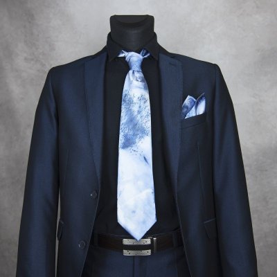 Hodvábna kravata + vreckovka Limited 12