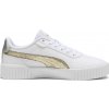 Puma dámske tenisky CARINA 2.0 METALLIC SHINE biela zlatá strieborná
