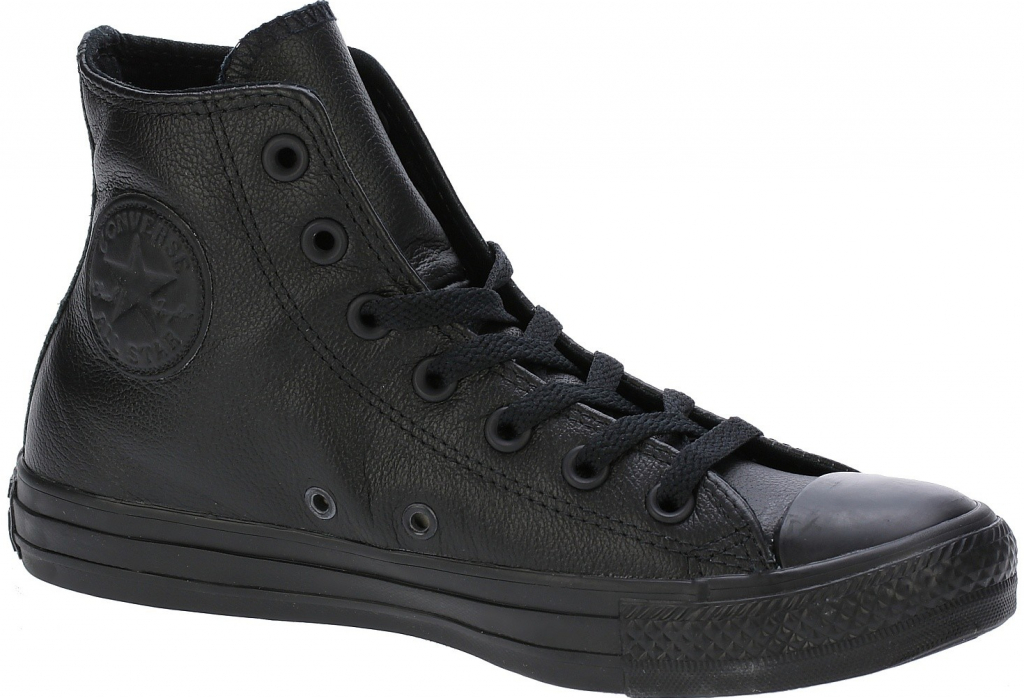 Converse Chuck Taylor All Star Leather Hi 135251/Black Monochrome