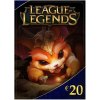 League of Legends elektronická peňaženka 20 € (2800 Riot Points)