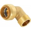 LUX-TOOLS Závitové mosadzné koleno 90°, 22 x 26,4 mm (R 3/4)