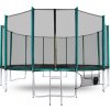 Aga SPORT PRO Trampolína 500 cm Dark Green + ochranná sieť + schodíky ( + vrecko na obuv)