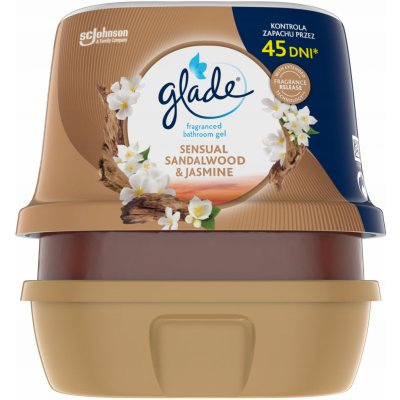 Glade Sensual Sandalwood & Jasmine vonný gél do kúpeľne 180 g