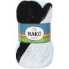 Nako Priadza Ombre 4375 - čiernobiela