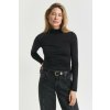 ROLÁK GANT LIGHT COTTON LS TURTLENECK BLACK