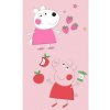 Carbotex Bavlnený froté uteráček 30x50 cm - Prasiatko Pepina a Ovečka Zuzka