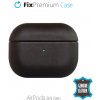FixPremium - Kožené Puzdro pre AirPods 3, čierna