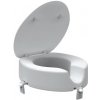 Zvýšené sedátko 12cm na WC pre seniorov, biela INVALWCSED
